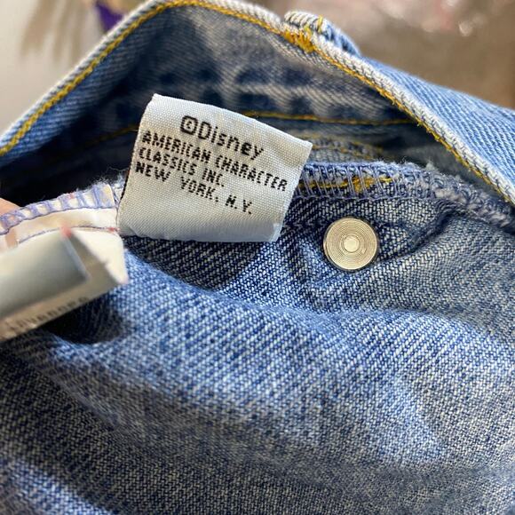 Vintage Mickey & Co Girls High Rise Denim Retro Jeans Mickey Embroidery Sz 10 - Picture 12 of 15